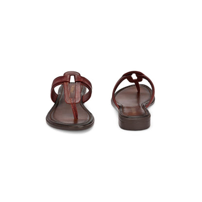 Valentino Women Cherry Leather Toe-Ring Flats