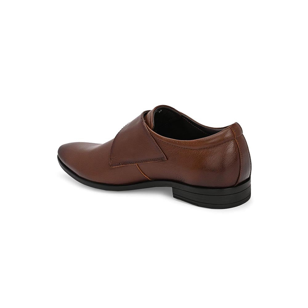 Valentino Men Premium Leather Single Strap Slip-On Formal Monk Shoes
