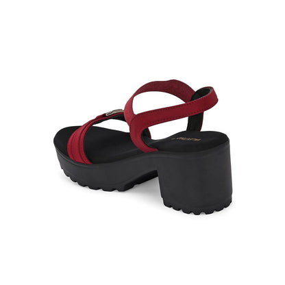 Valentino Women Urban Chunky Block Heel Sandal