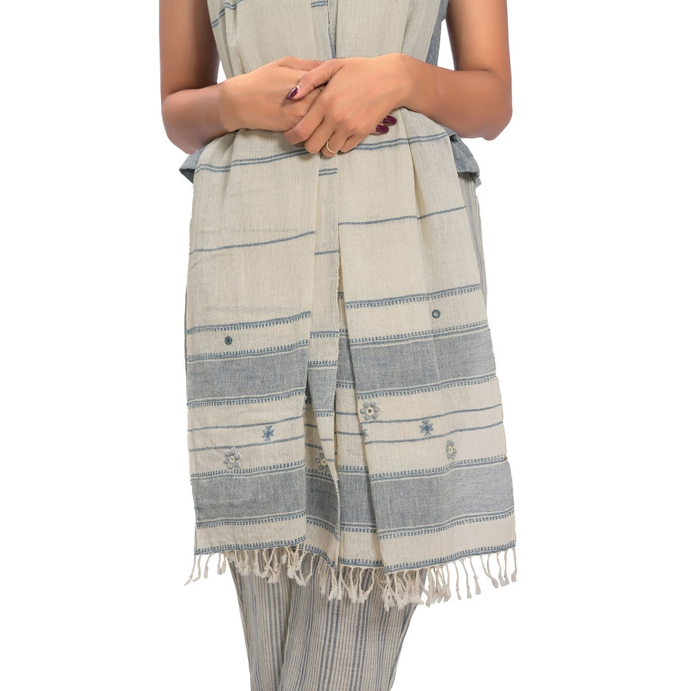 Vana Ethnics Sustainable Off White Stole