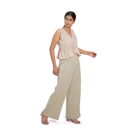 Vana Ethnics Sustainable Pink Cotton Top