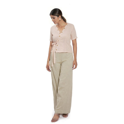 Vana Ethnics Sustainable Pastel Green Pant