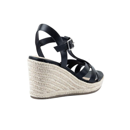 Vanilla Moon Black Espadrille Wedges