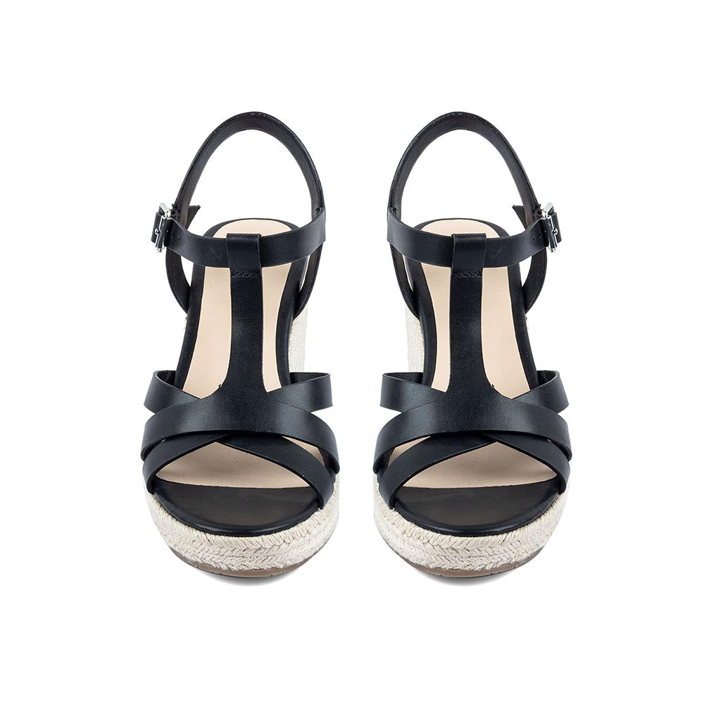 Vanilla Moon Black Espadrille Wedges