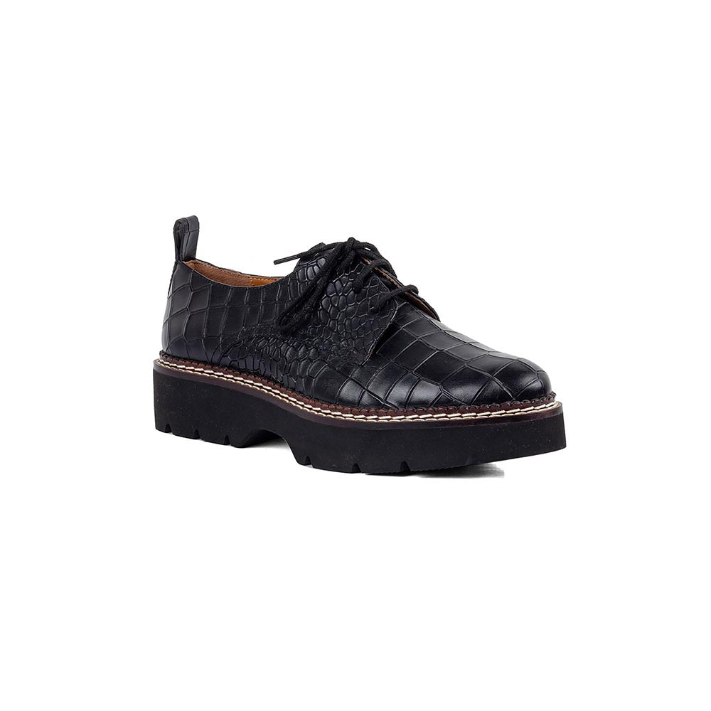 Vanilla Moon Black Lace-up Shoes