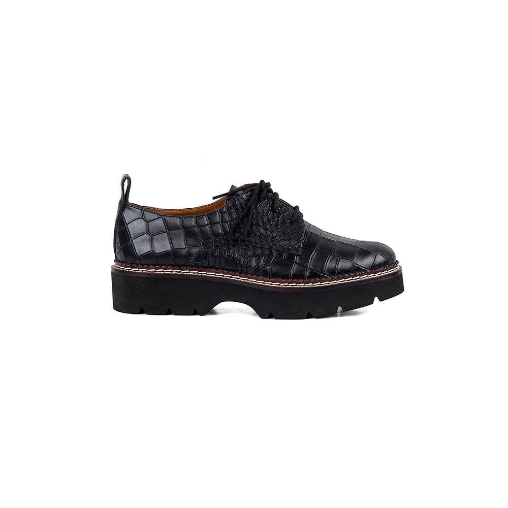 Vanilla Moon Black Lace-up Shoes