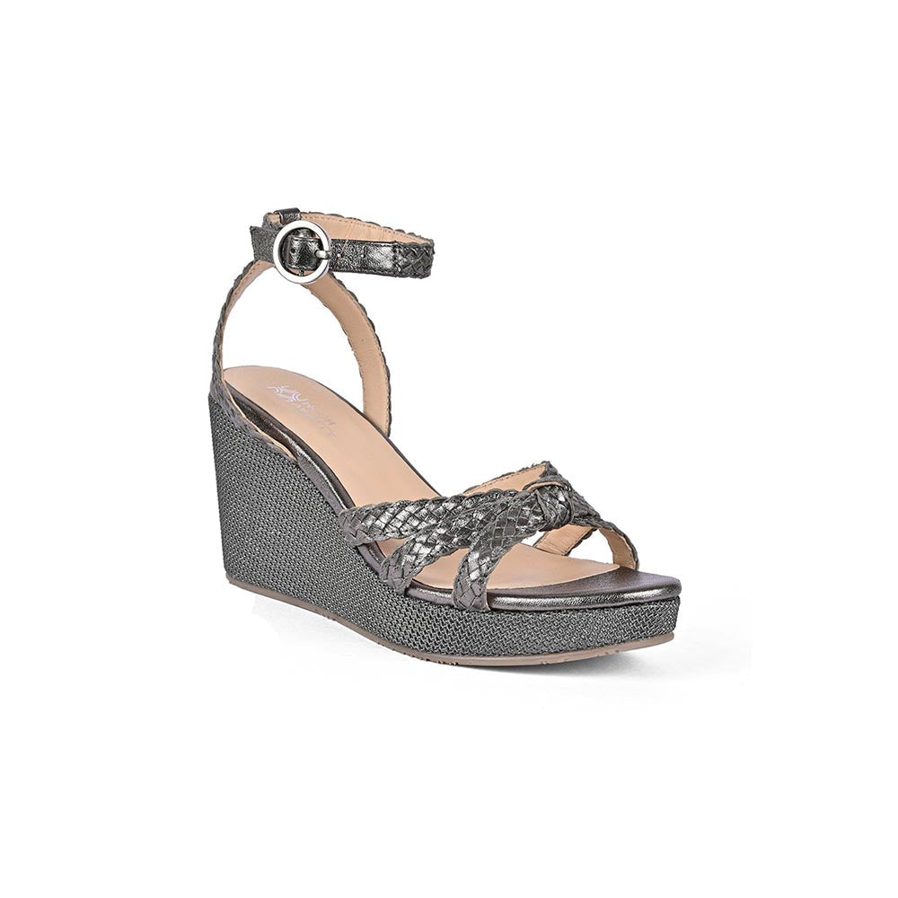 Vanilla Moon Heels Pewter Woven