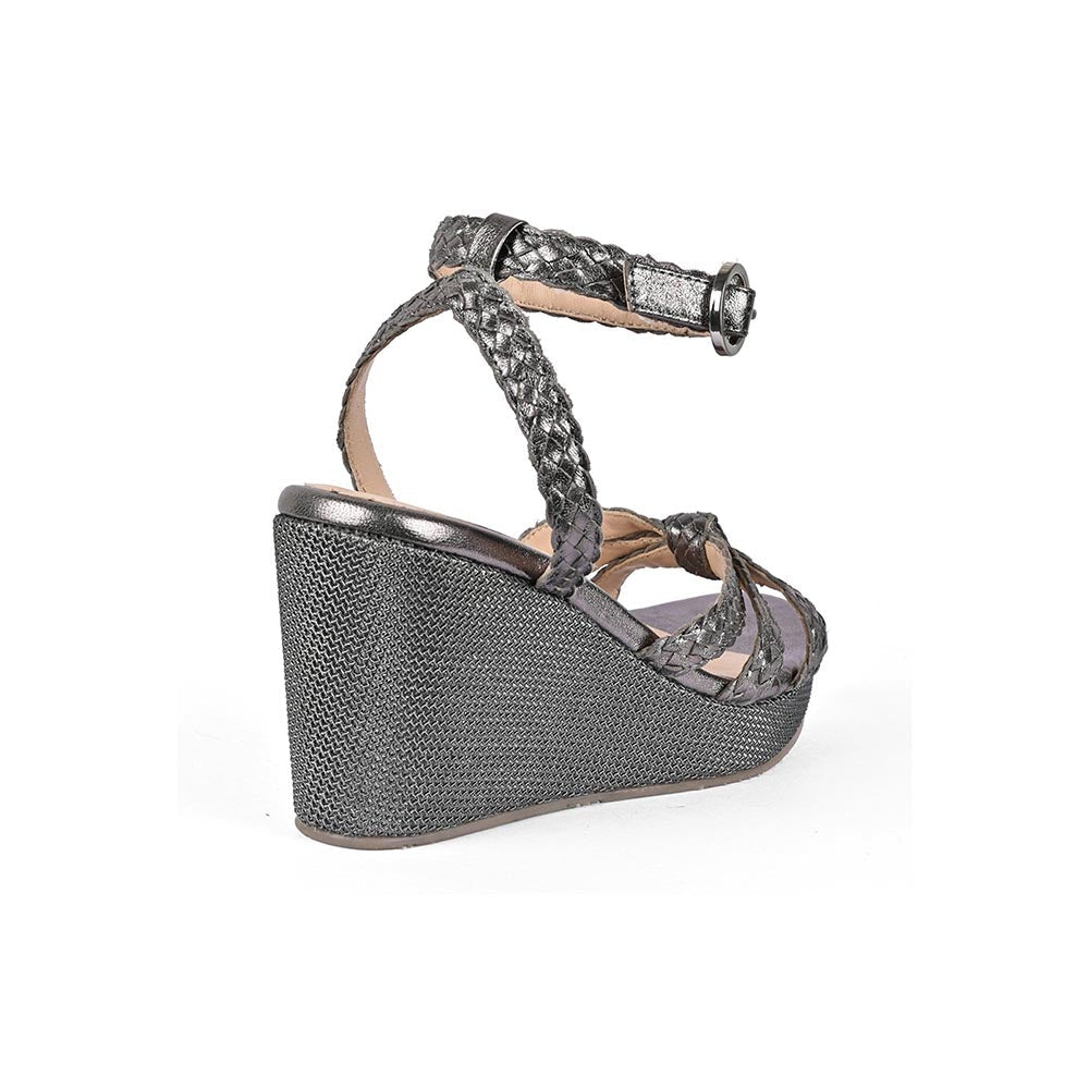 Vanilla Moon Heels Pewter Woven