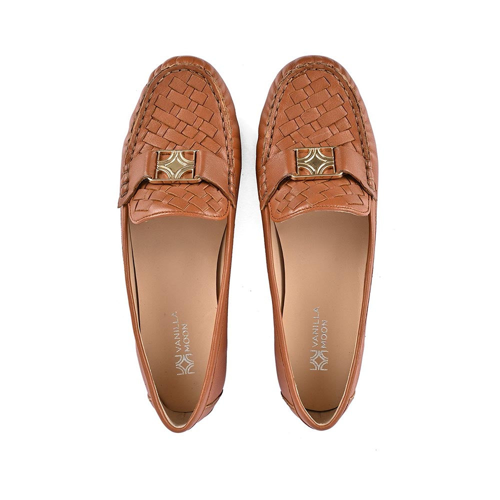 Vanilla Moon Flats Tan Textured