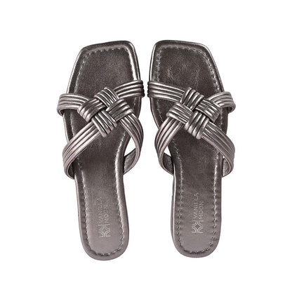 Vanilla Moon Pewter Solid Flats