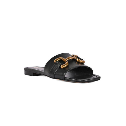 Vanilla Moon Black Solid Flats