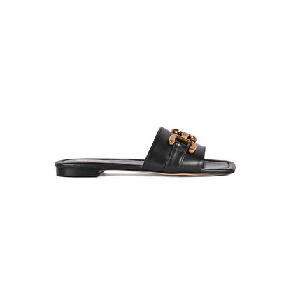Vanilla Moon Black Solid Flats