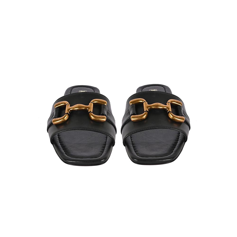 Vanilla Moon Black Solid Flats
