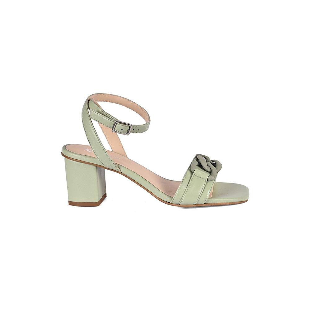 Vanilla Moon Green Solid Heels