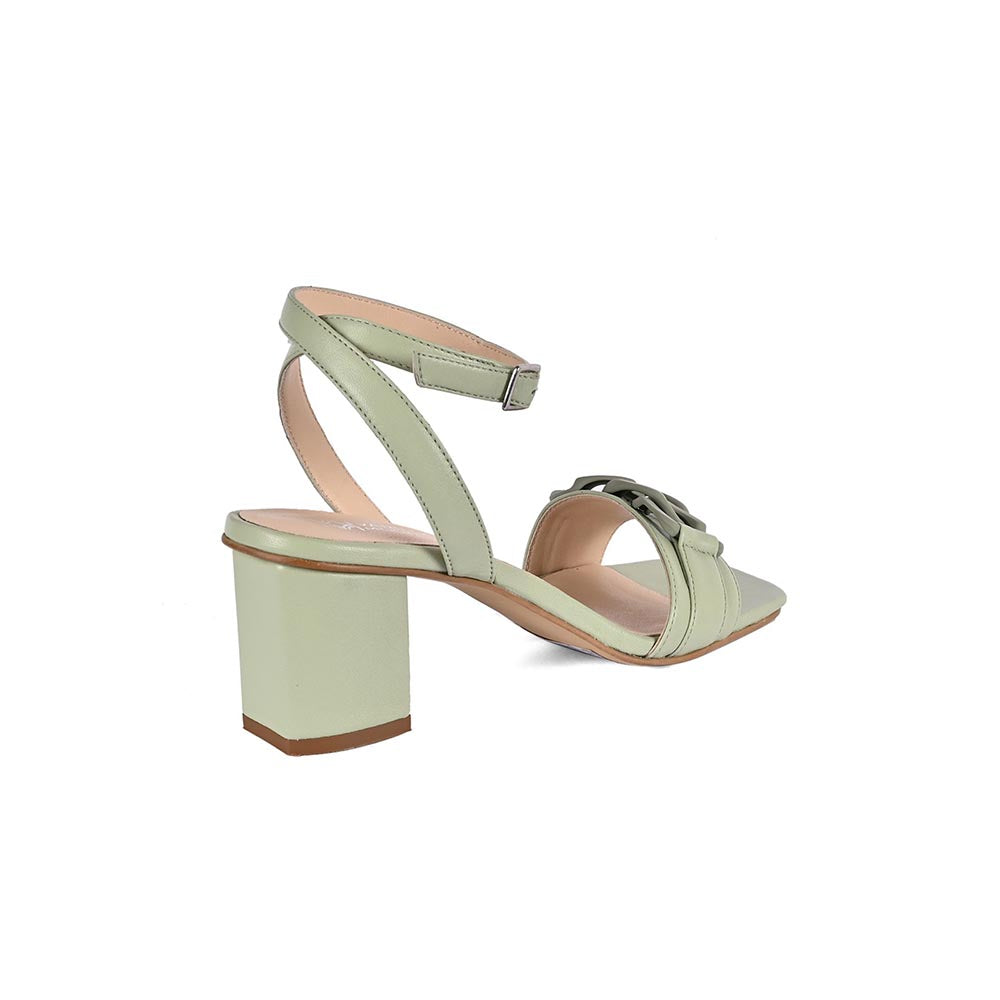 Vanilla Moon Green Solid Heels