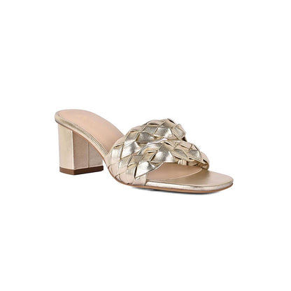 Vanilla Moon Gold Solid Heels