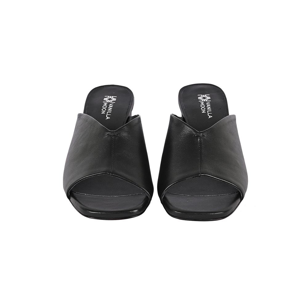 Vanilla Moon Black Solid Heels