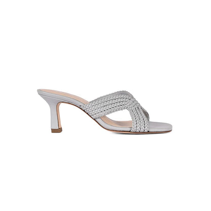 Vanilla Moon Grey Woven Heels