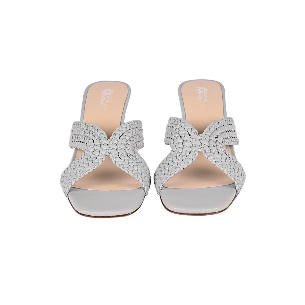 Vanilla Moon Grey Woven Heels