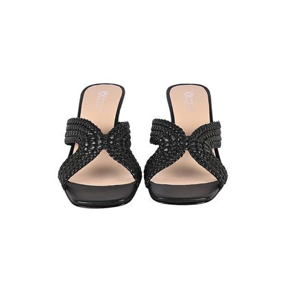 Vanilla Moon Black Woven Heels