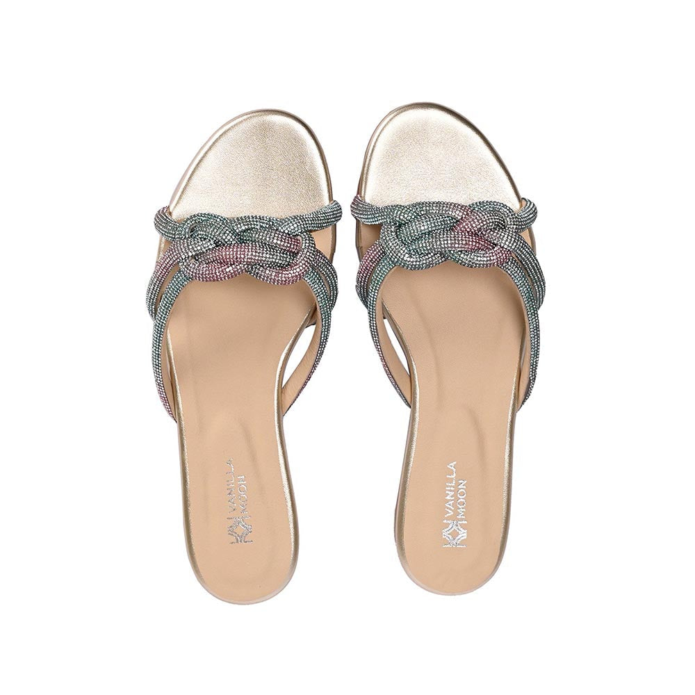 Vanilla Moon Gold Solid Flats