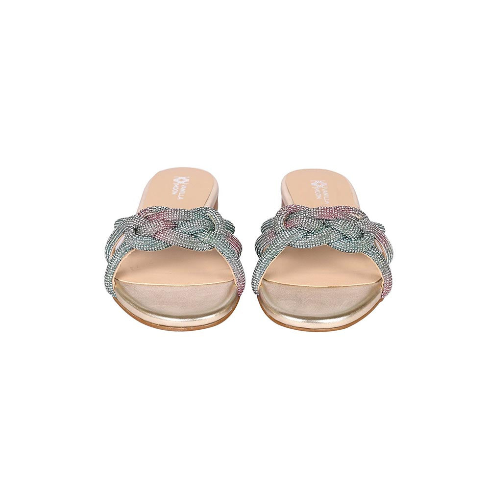 Vanilla Moon Gold Solid Flats