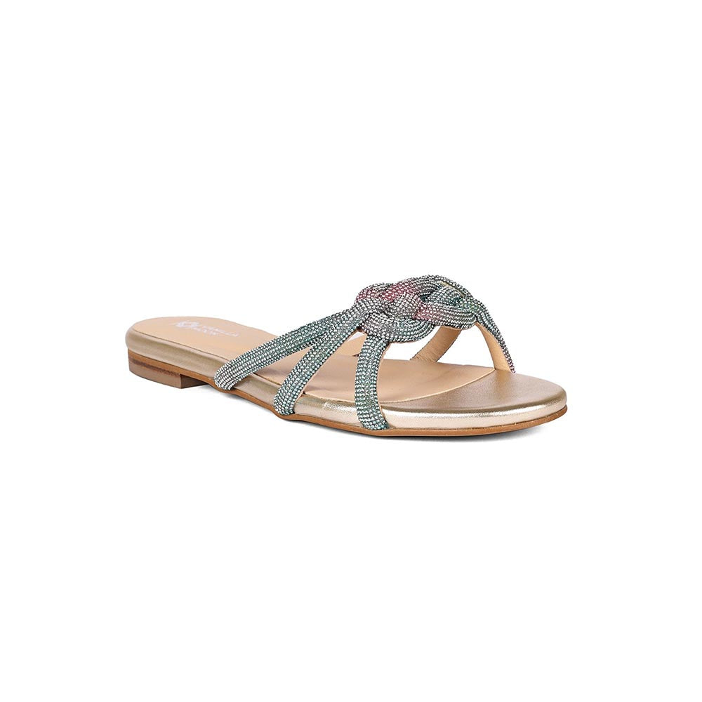 Vanilla Moon Gold Solid Flats