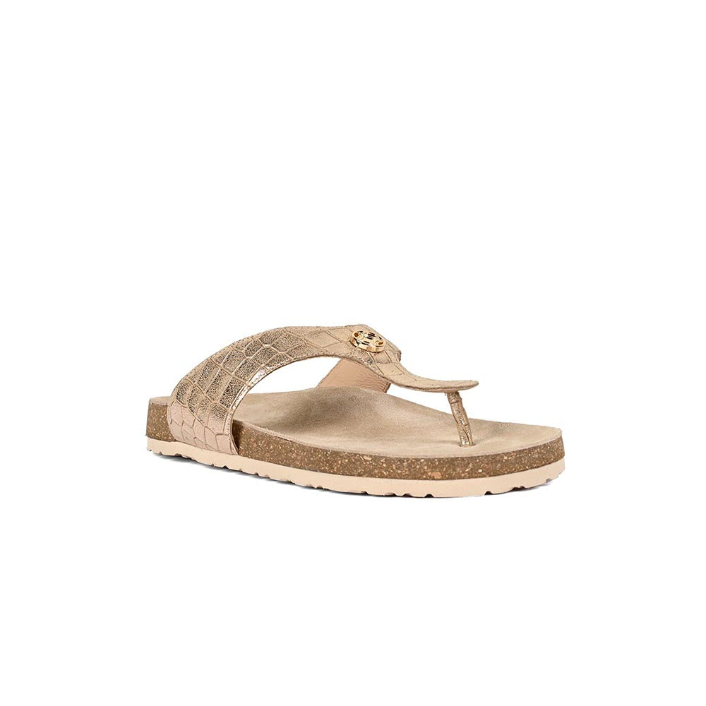 Vanilla Moon Gold Textured Flats
