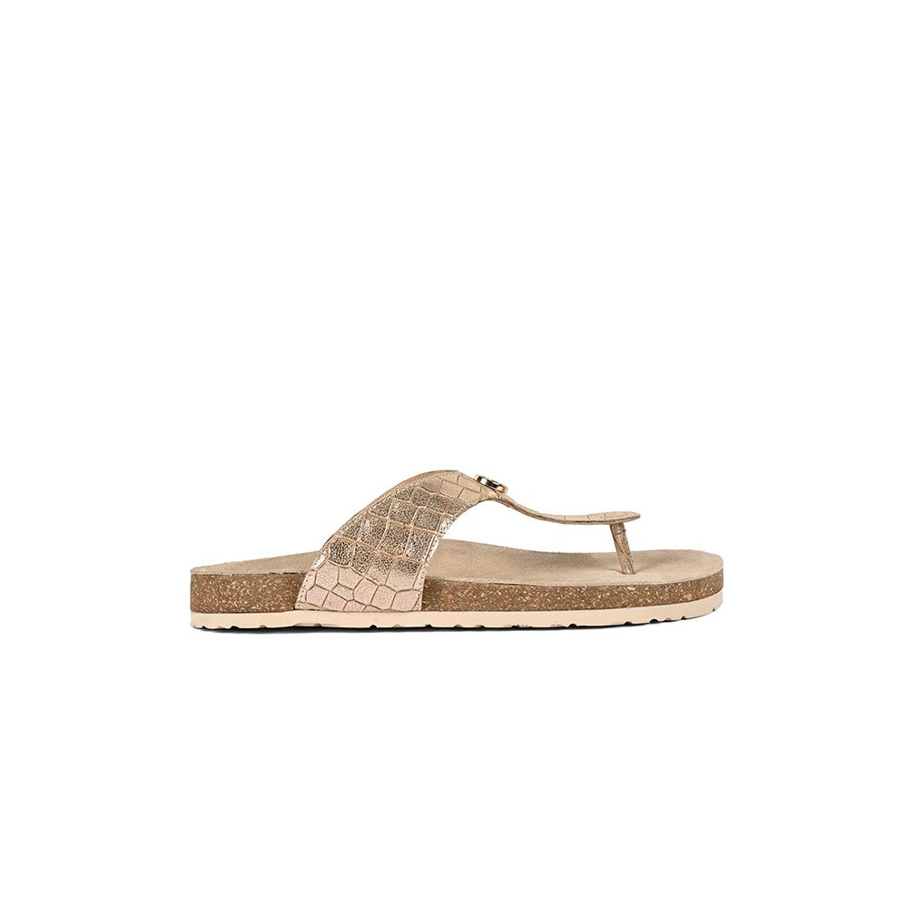Vanilla Moon Gold Textured Flats
