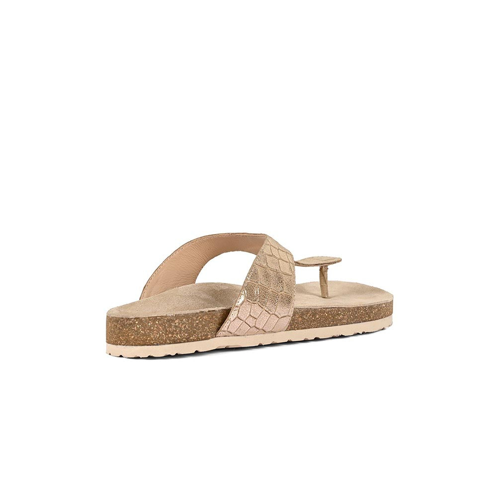 Vanilla Moon Gold Textured Flats