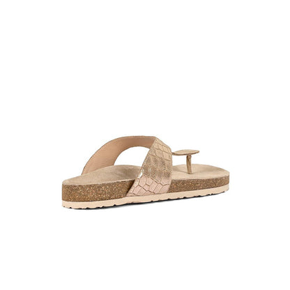 Vanilla Moon Gold Textured Flats