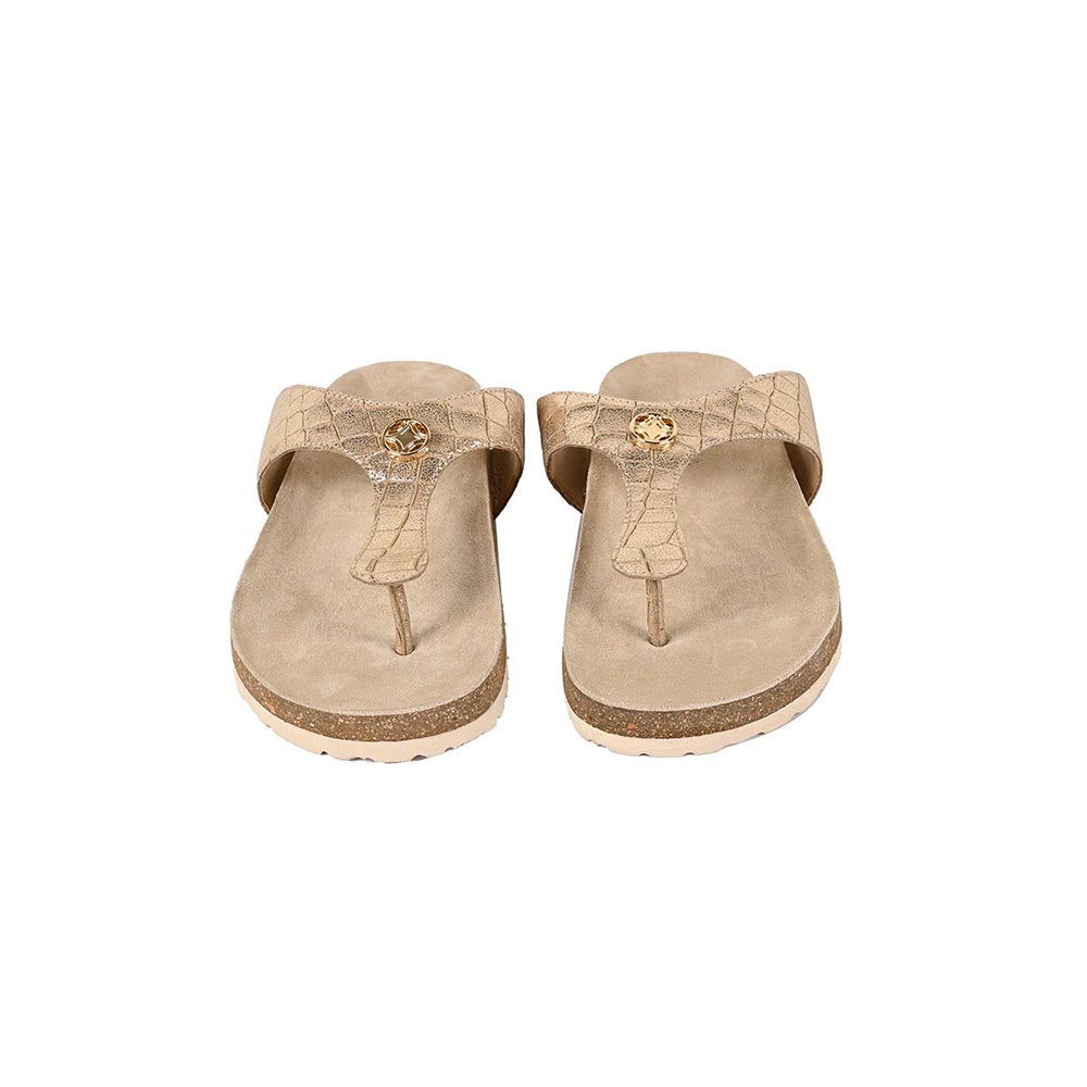 Vanilla Moon Gold Textured Flats