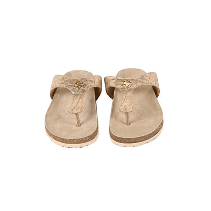 Vanilla Moon Gold Textured Flats