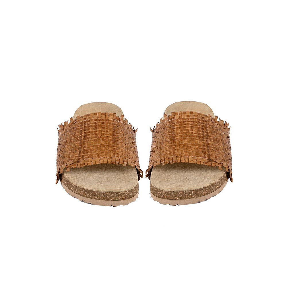 Vanilla Moon Tan Textured Flats