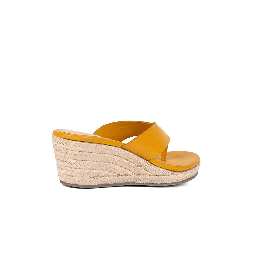 Vanilla Moon Yellow Solid Heels