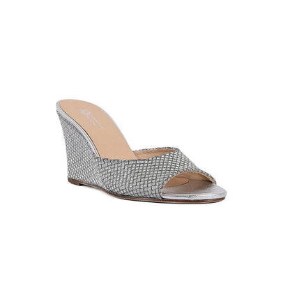 Vanilla Moon Silver Textured Heels