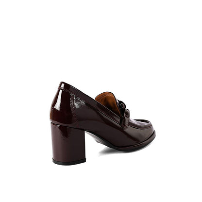Vanilla Moon Maroon Solid Plain Pumps