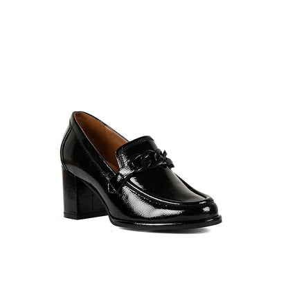 Vanilla Moon Black Solid Plain Pumps