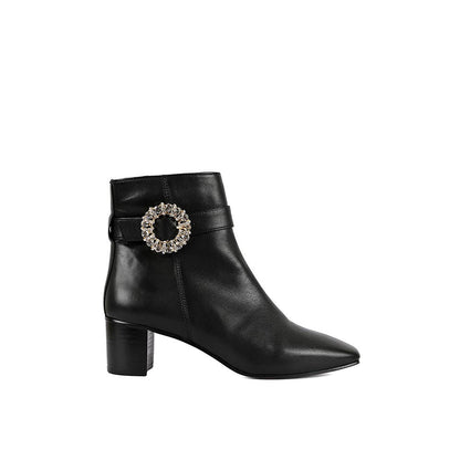 Vanilla Moon Black Solid Plain Chelsea Boots