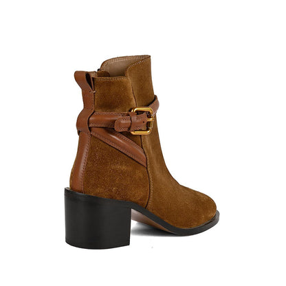Vanilla Moon Tan Solid Plain Chelsea Boots