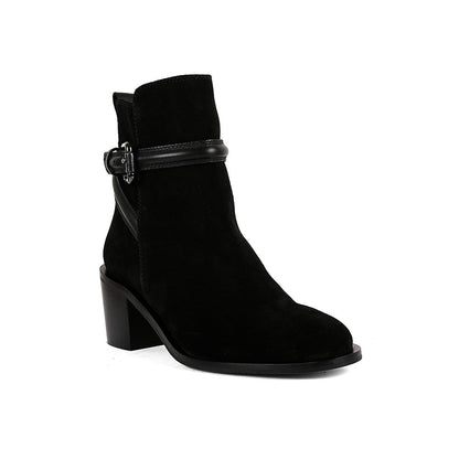 Vanilla Moon Black Solid Plain Chelsea Boots