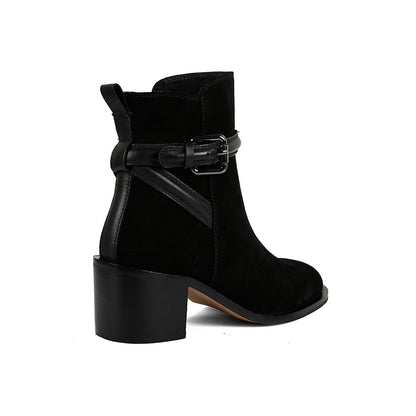 Vanilla Moon Black Solid Plain Chelsea Boots