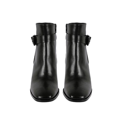 Vanilla Moon Black Solid Plain Chelsea Boots