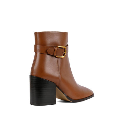 Vanilla Moon Tan Solid Plain Chelsea Boots