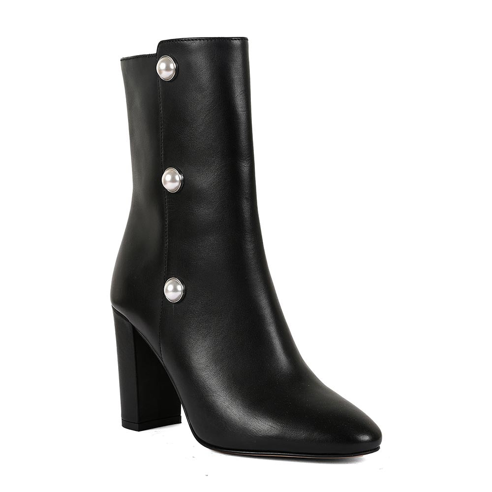 Vanilla Moon Black Solid Plain Chelsea Boots