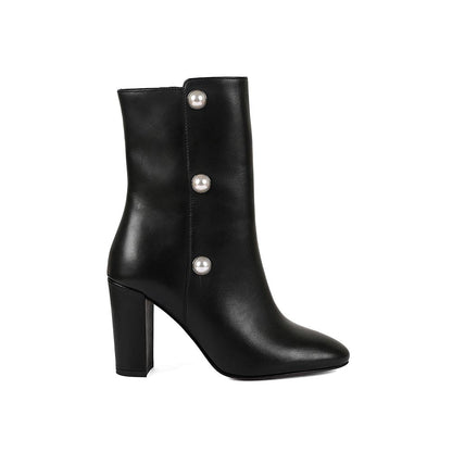 Vanilla Moon Black Solid Plain Chelsea Boots