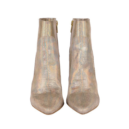Vanilla Moon Silver Solid Plain Chelsea Boots