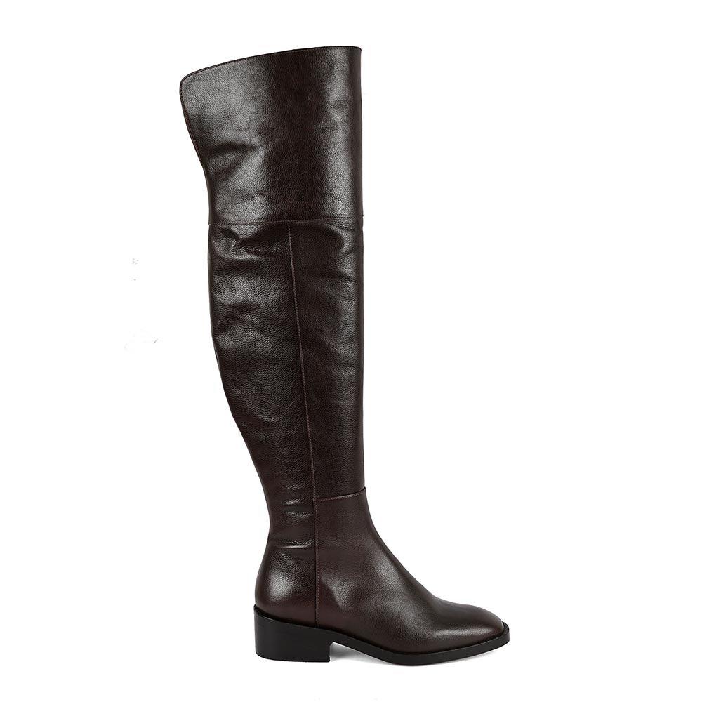 Vanilla Moon Brown Solid Plain Chelsea Boots