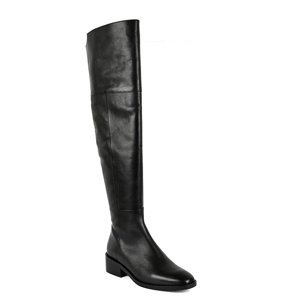 Vanilla Moon Black Solid Plain Chelsea Boots