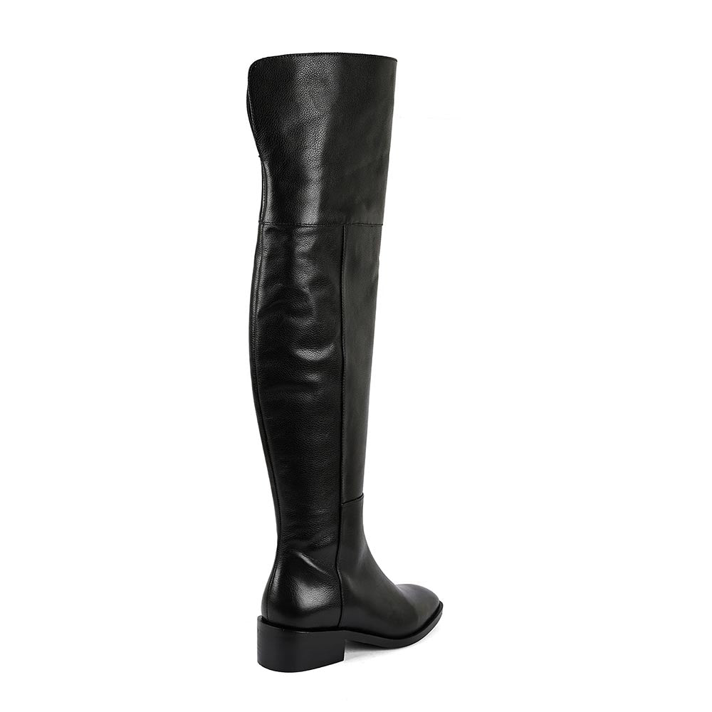 Vanilla Moon Black Solid Plain Chelsea Boots